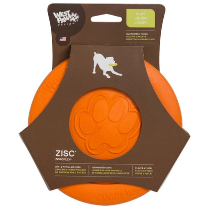 Zogoflex Frisbee para perros Zisc Talla L Naranja 1937