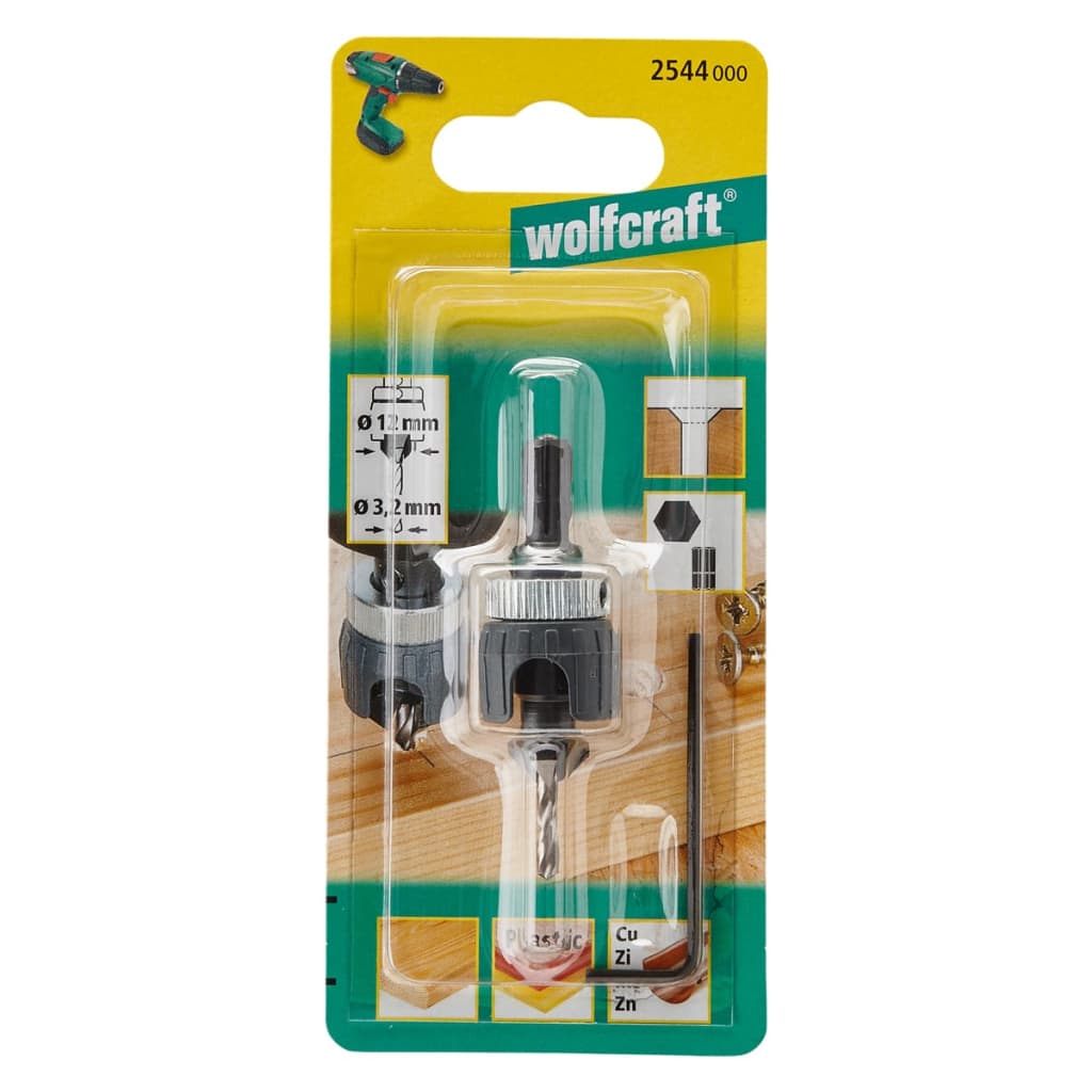 wolfcraft Foret de type pilote / de fraise Métal 2544000