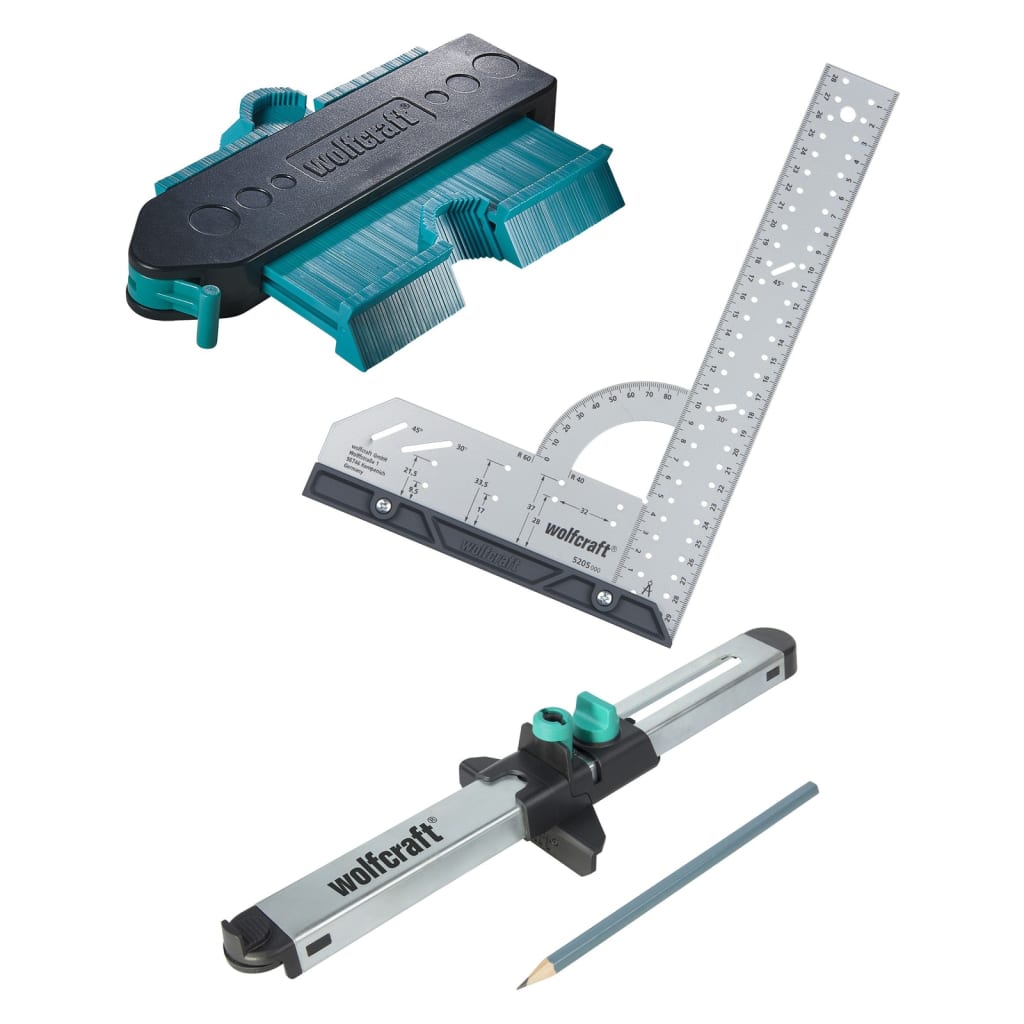 wolfcraft Jeu d'outils de pose de stratifiés et de revêtements de sol