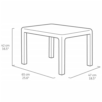 Keter Ensemble de meubles de balcon Emily Graphite