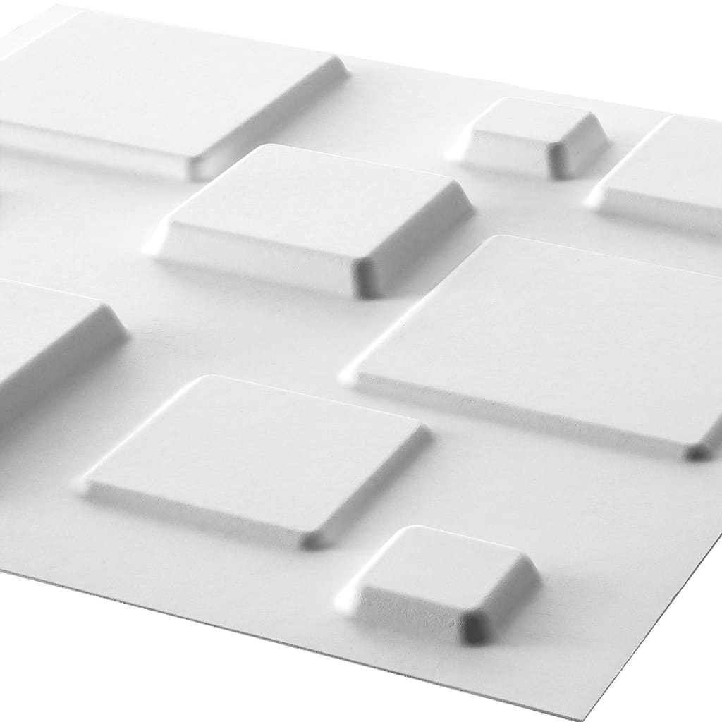 Paneles de pared WallArt 3D Squares 12 piezas GA-WA09