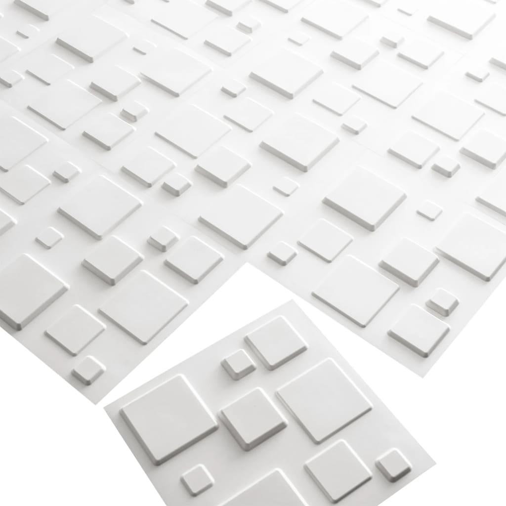 Paneles de pared WallArt 3D Squares 12 piezas GA-WA09