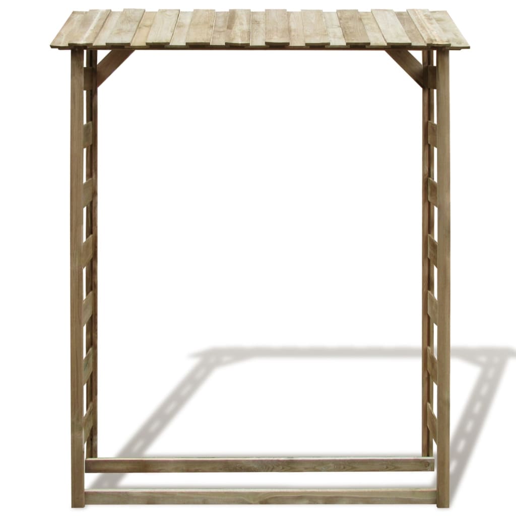 Abri de stockage du bois de chauffage 150x44x176 cm Pin imprégné