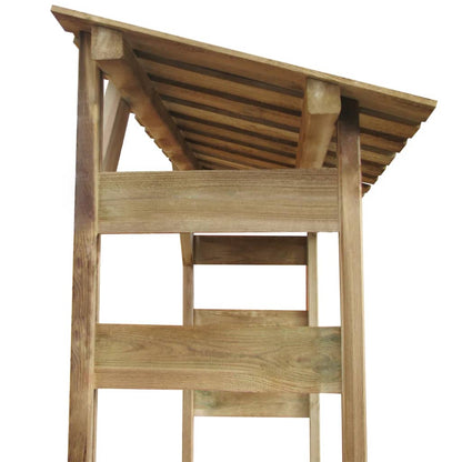 Abri de stockage du bois de chauffage 150x44x176 cm Pin imprégné