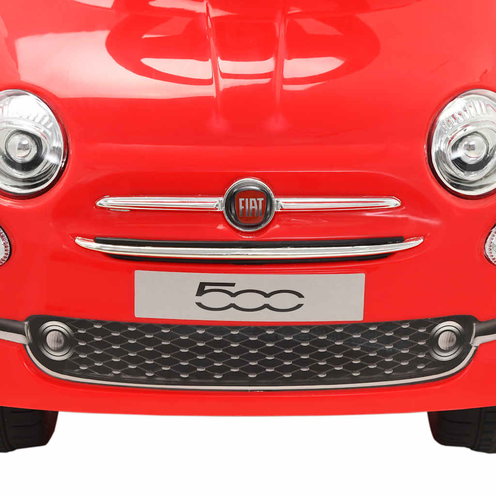 Voiture jouet à chevaucher Fiat 500 rouge