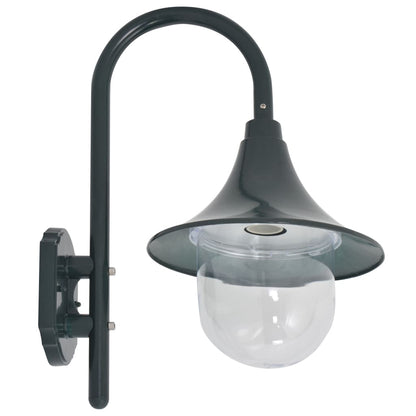 44213 vidaXL wall light vidaXL garden E27 42 cm aluminium Dark Green