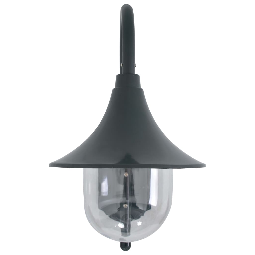 44213 vidaXL wall light vidaXL garden E27 42 cm aluminium Dark Green