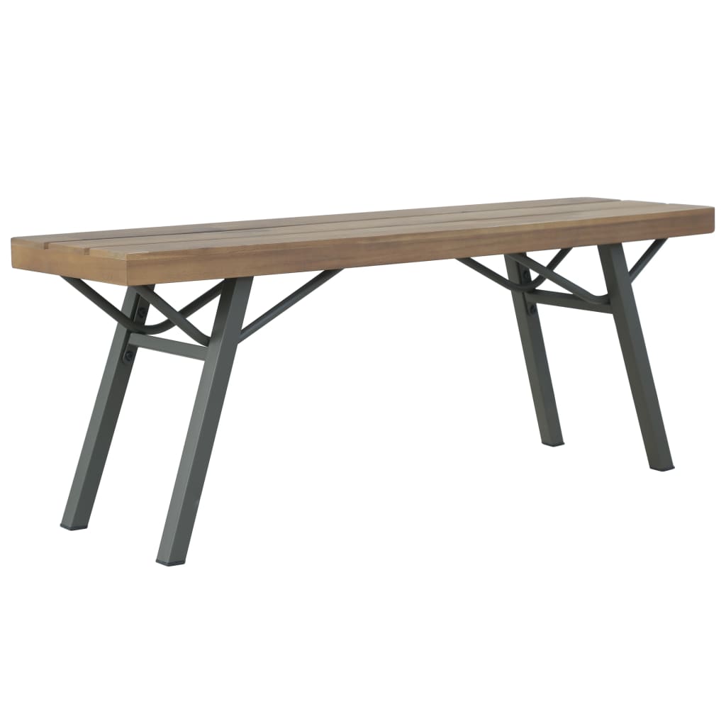 Banc de jardin 120 cm Bois d'acacia solide