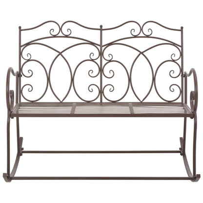 Banc de jardin 104 cm Fer Marron antique