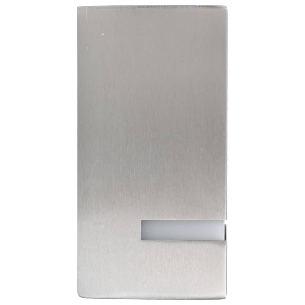 Apliques de exterior 2 uds 35 W Plata Rectangular