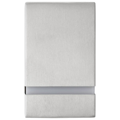 Apliques de exterior 2 uds 35 W Plata Rectangular