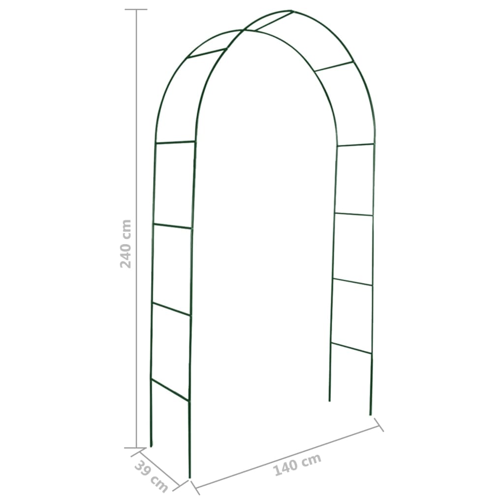 Arche de jardin 2 pcs pour plantes grimpantes