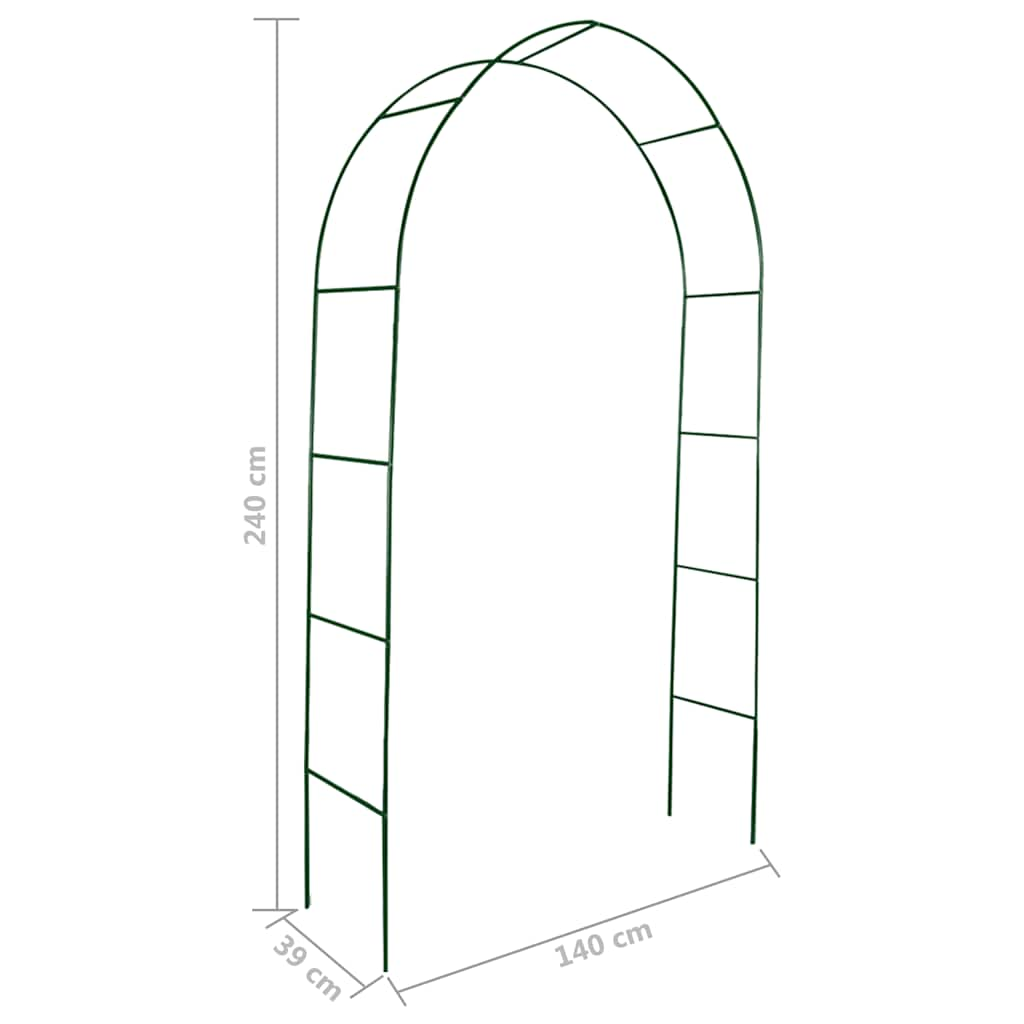 Arche de jardin 2 pcs pour plantes grimpantes