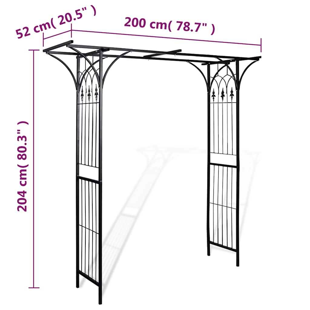 Arche de jardin 200x52x204 cm