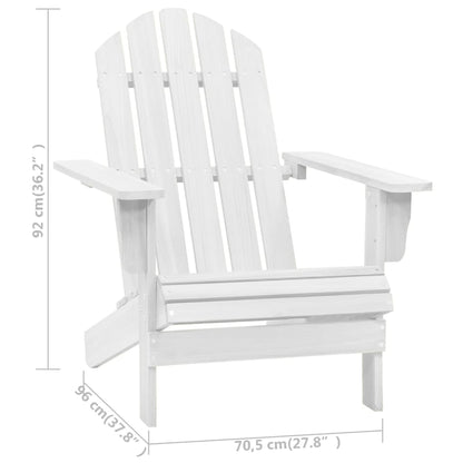 Chaise de jardin bois blanc