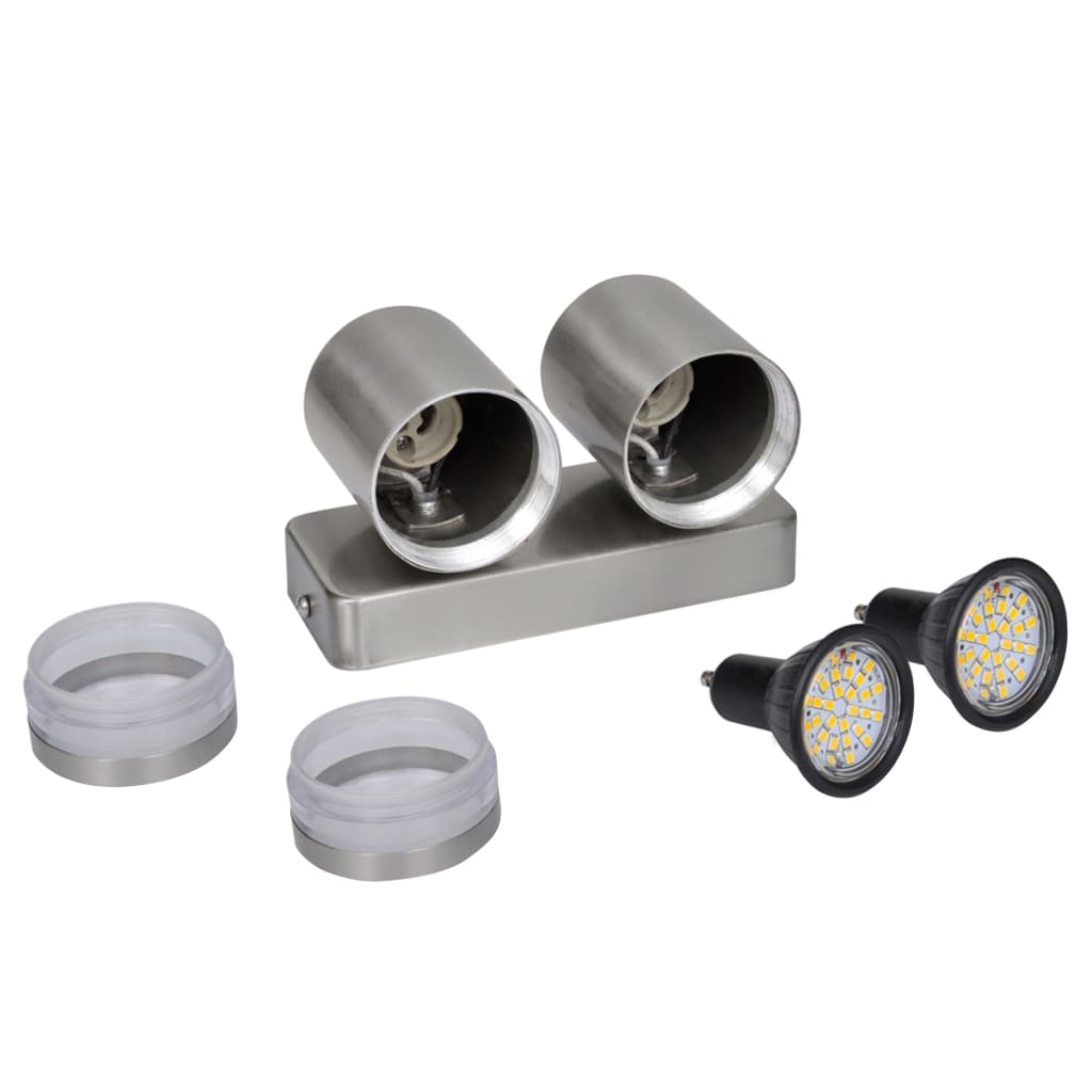 Aplique LED de acero inoxidable con cabezal cónico