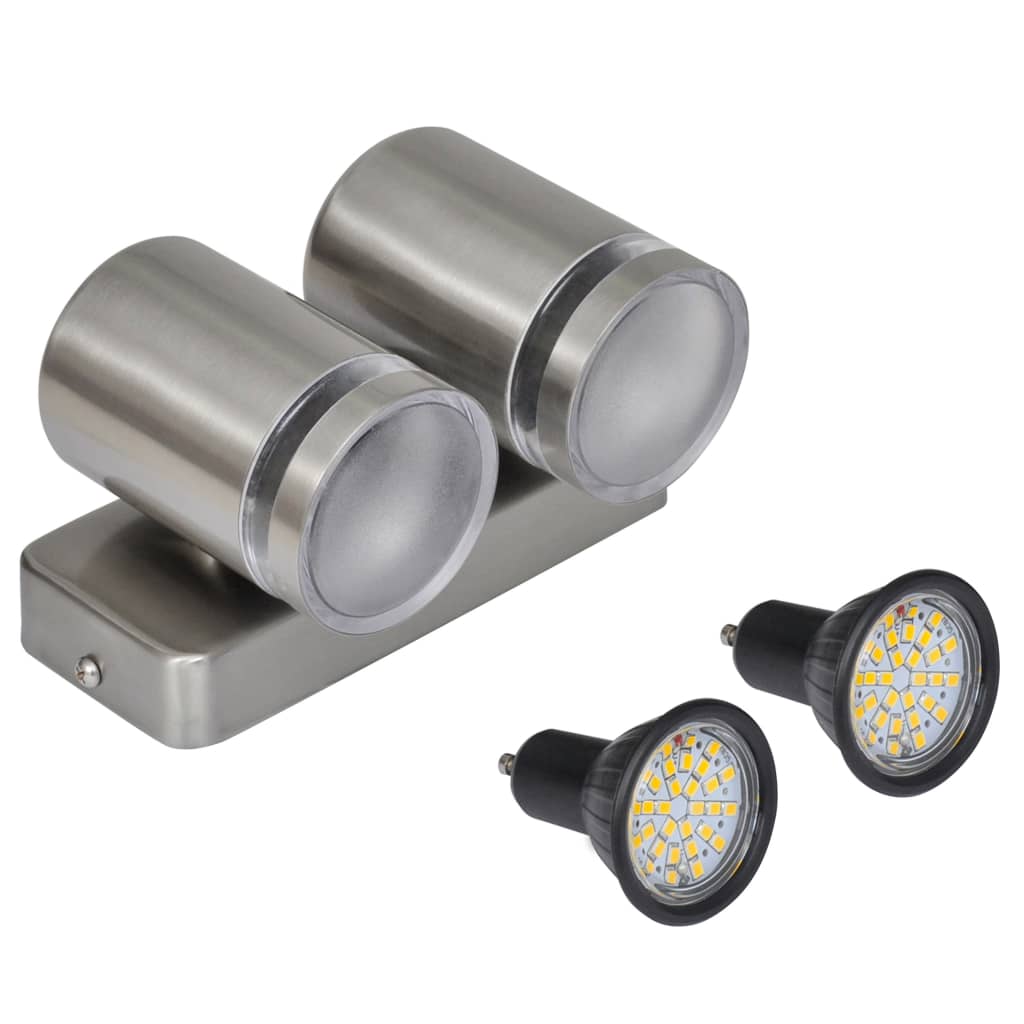 Aplique LED de acero inoxidable con cabezal cónico