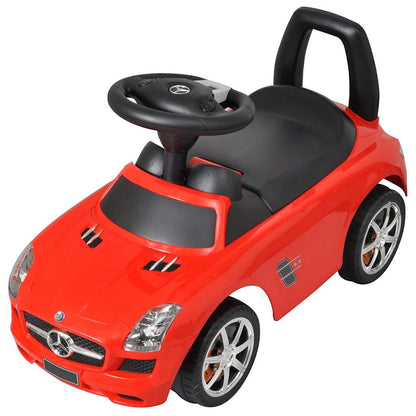 Coche de empuje de pies para niños rojo