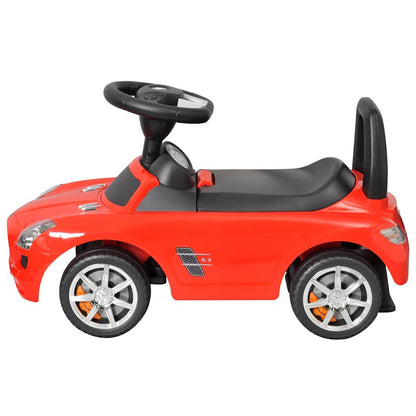 Coche de empuje de pies para niños rojo