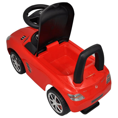 Coche de empuje de pies para niños rojo