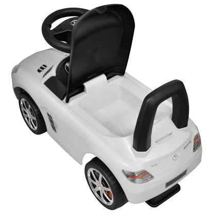 Coche para empujar con los pies para niños blanco