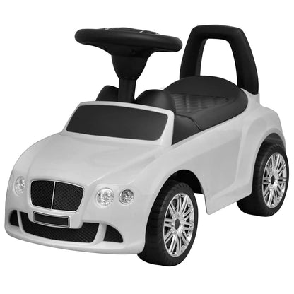 Voiture à pousser par pieds pour enfants blanc