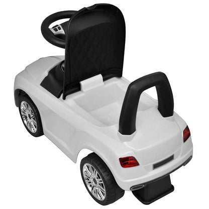 Voiture à pousser par pieds pour enfants blanc