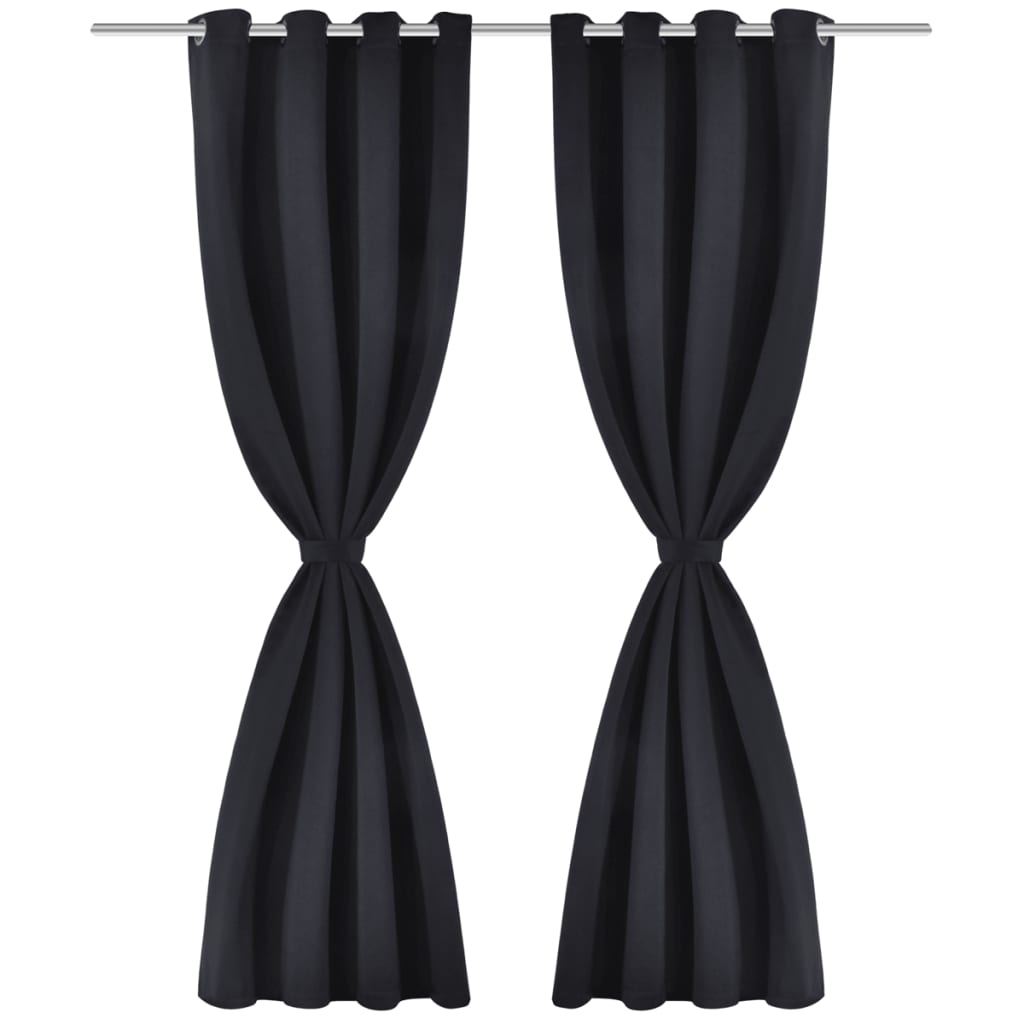 2 pcs Blackout Curtain Blackout with Metal Eyelets 135x245cm