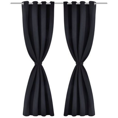 2 pcs Blackout Curtain Blackout with Metal Eyelets 135x245cm