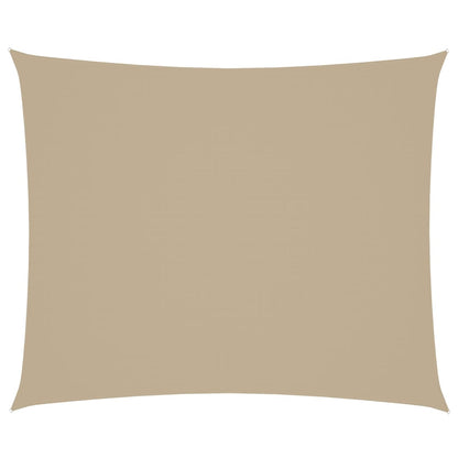 Voile de parasol tissu oxford rectangulaire 4x6 m beige