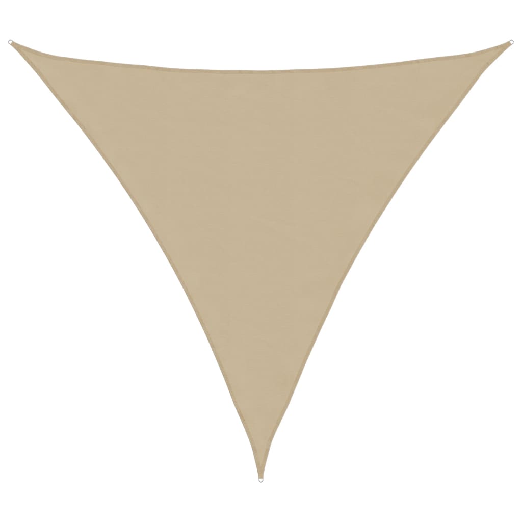 Vela parasol triangular tela oxford 3,6x3,6x3,6m beige