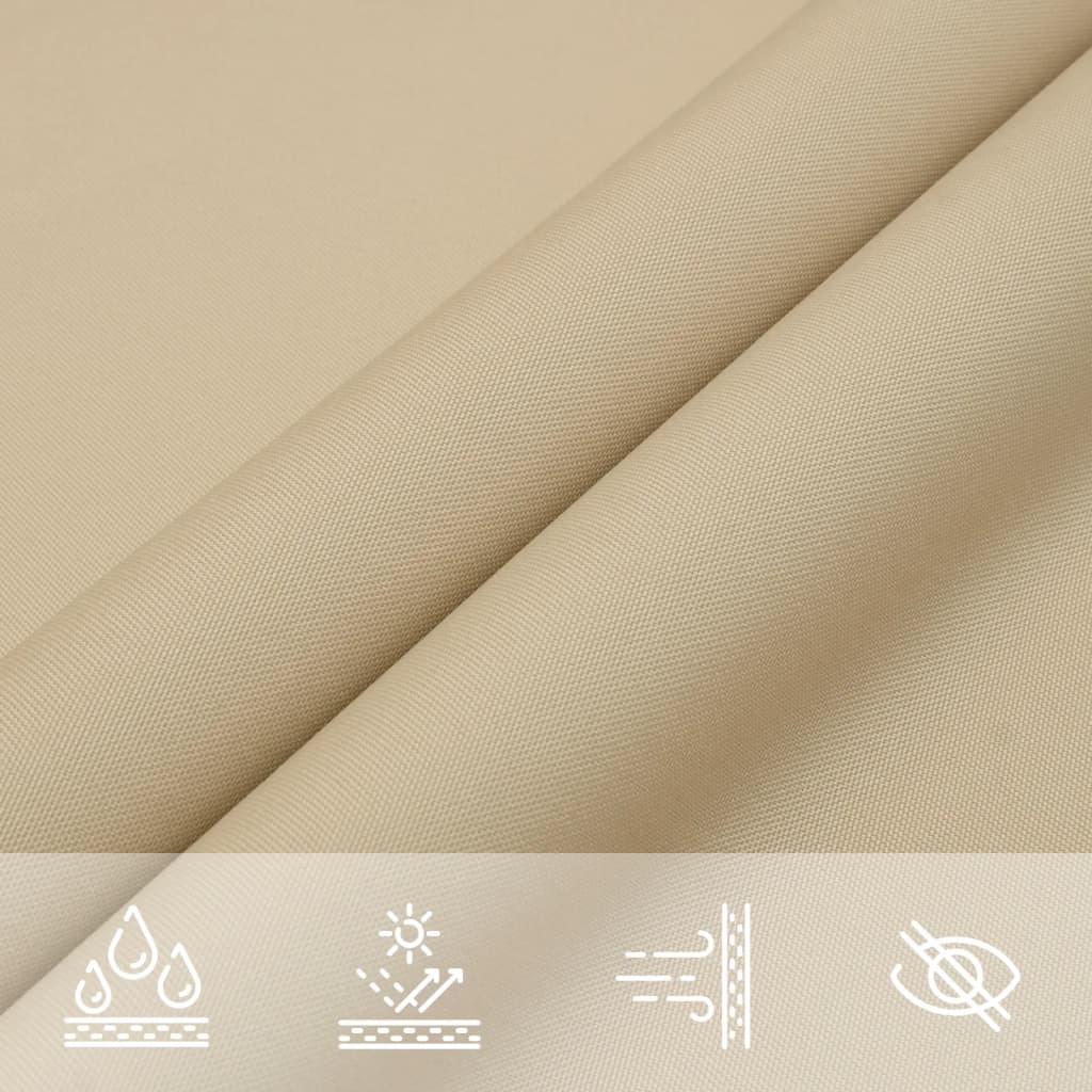 Vela parasol triangular tela oxford 3,6x3,6x3,6m beige