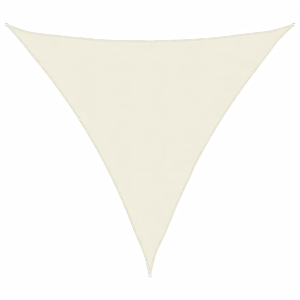 Vela parasol triangular tela oxford 3,6x3,6x3,6 m crema