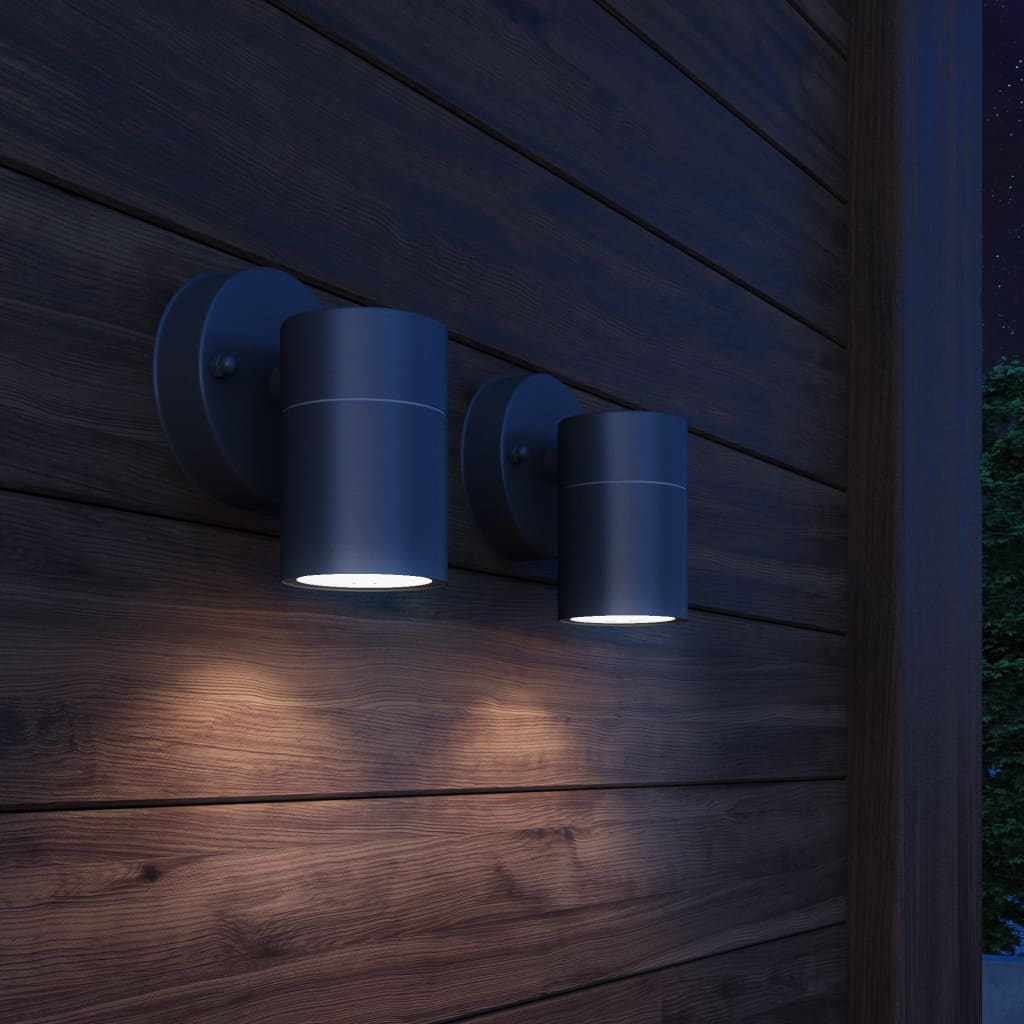 Outdoor wall light 2 pcs Steel