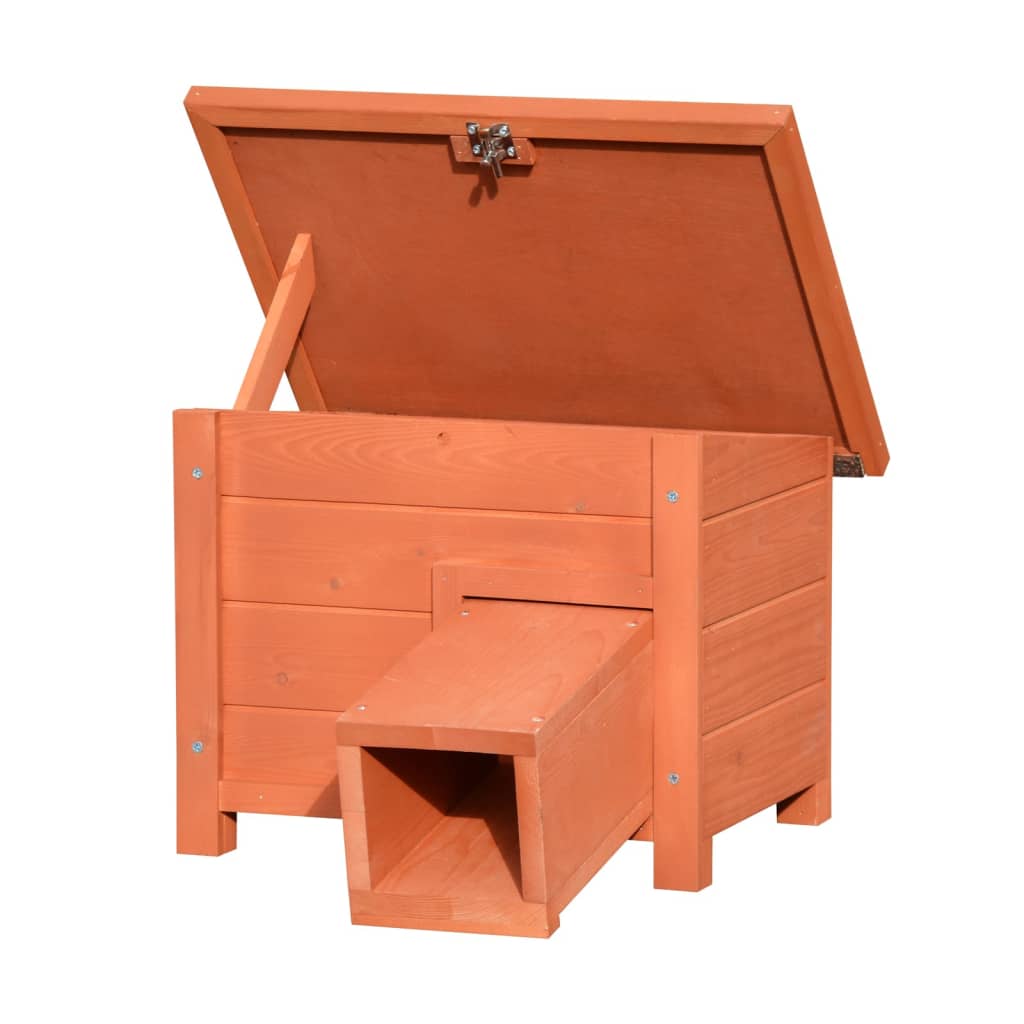 @Pet Hedgehog House Brown Wood