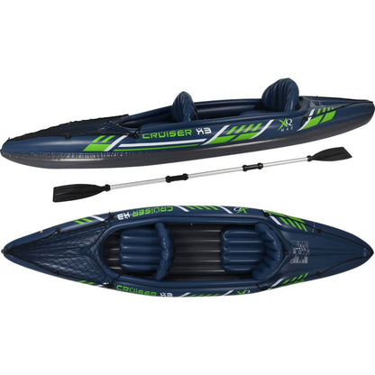 XQ Max Kayak Cruiser X3 342x76x32 cm Bleu et vert