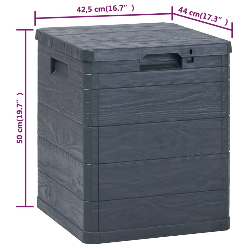 Garden storage box 90 L Anthracite