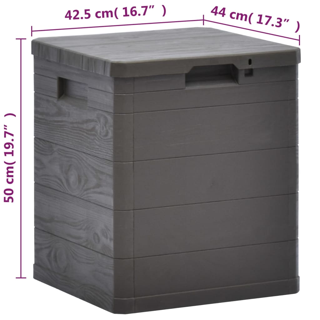 Garden storage box 90 L Brown