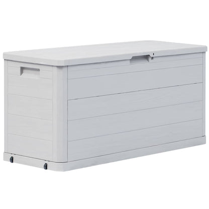 Boîte de rangement de jardin 280 L Gris clair