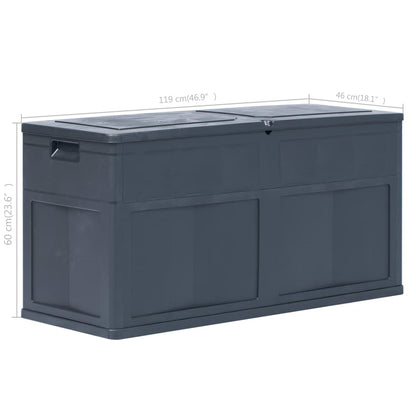 Boîte de rangement de jardin 320 L Noir