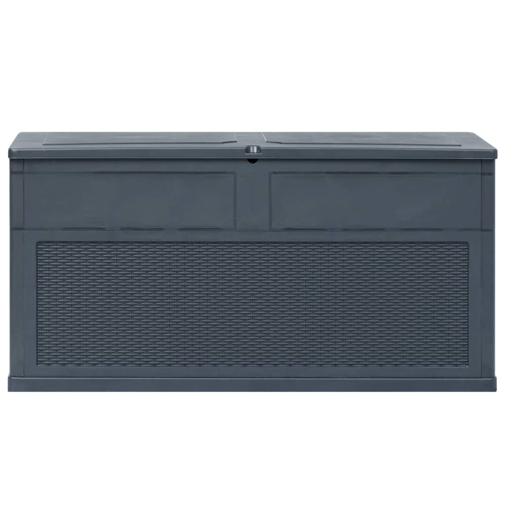 Boîte de rangement de jardin 320 L Anthracite