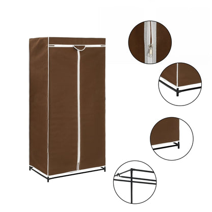 2 pcs Wardrobes Brown 75x50x160 cm