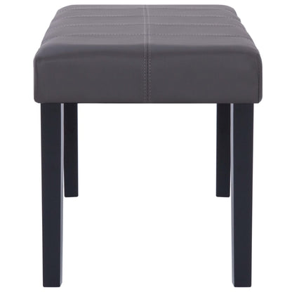 281309 vidaXL Bench 106 cm Grey Faux Leather