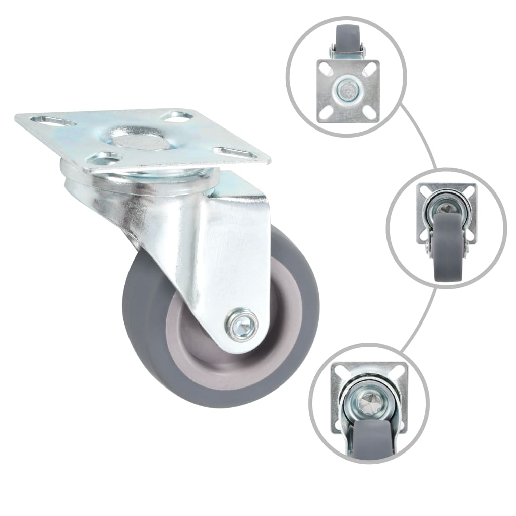 144 pcs Roulettes pivotantes 50 mm