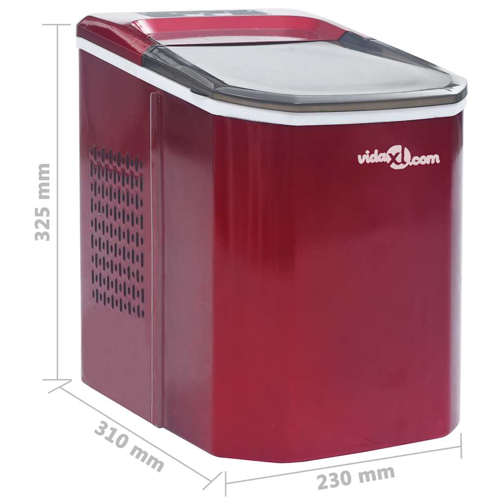 Appareil à glaçons Rouge 1,4 L 15 kg / 24 h