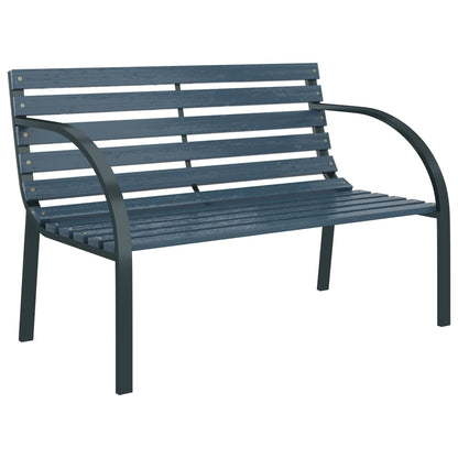 Banc de jardin 120 cm Gris Bois