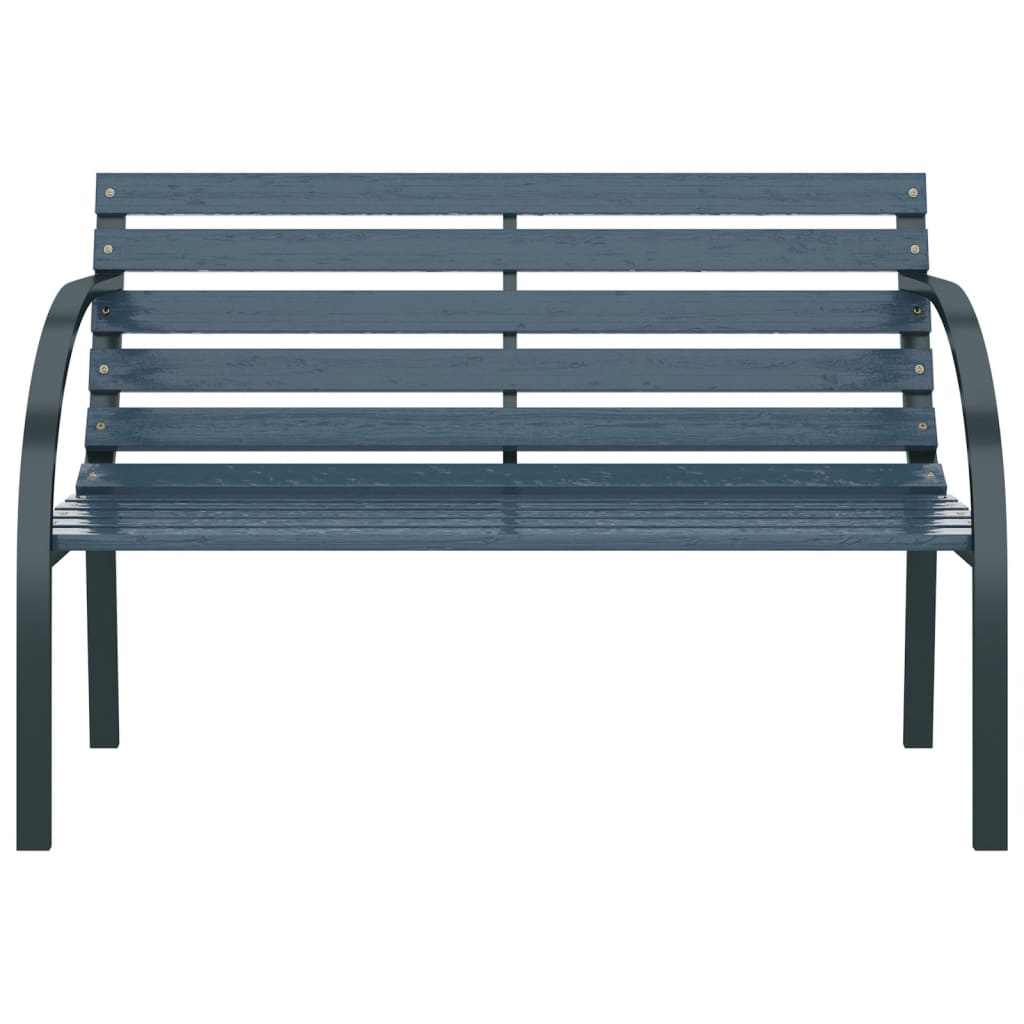 Banc de jardin 120 cm Gris Bois