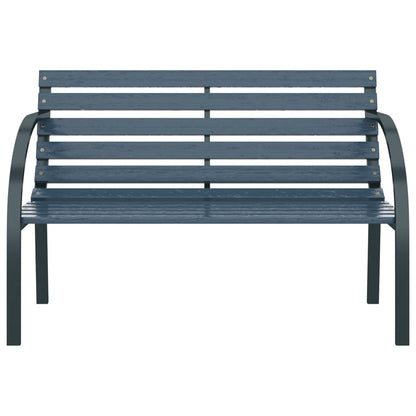 Banc de jardin 120 cm Gris Bois