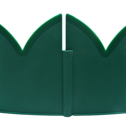 Garden edging 10 pcs Green 65x15 cm PP