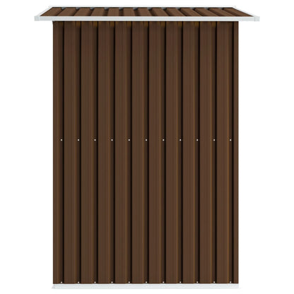 Abri de stockage pour jardin Marron 204x132x186 cm Acier